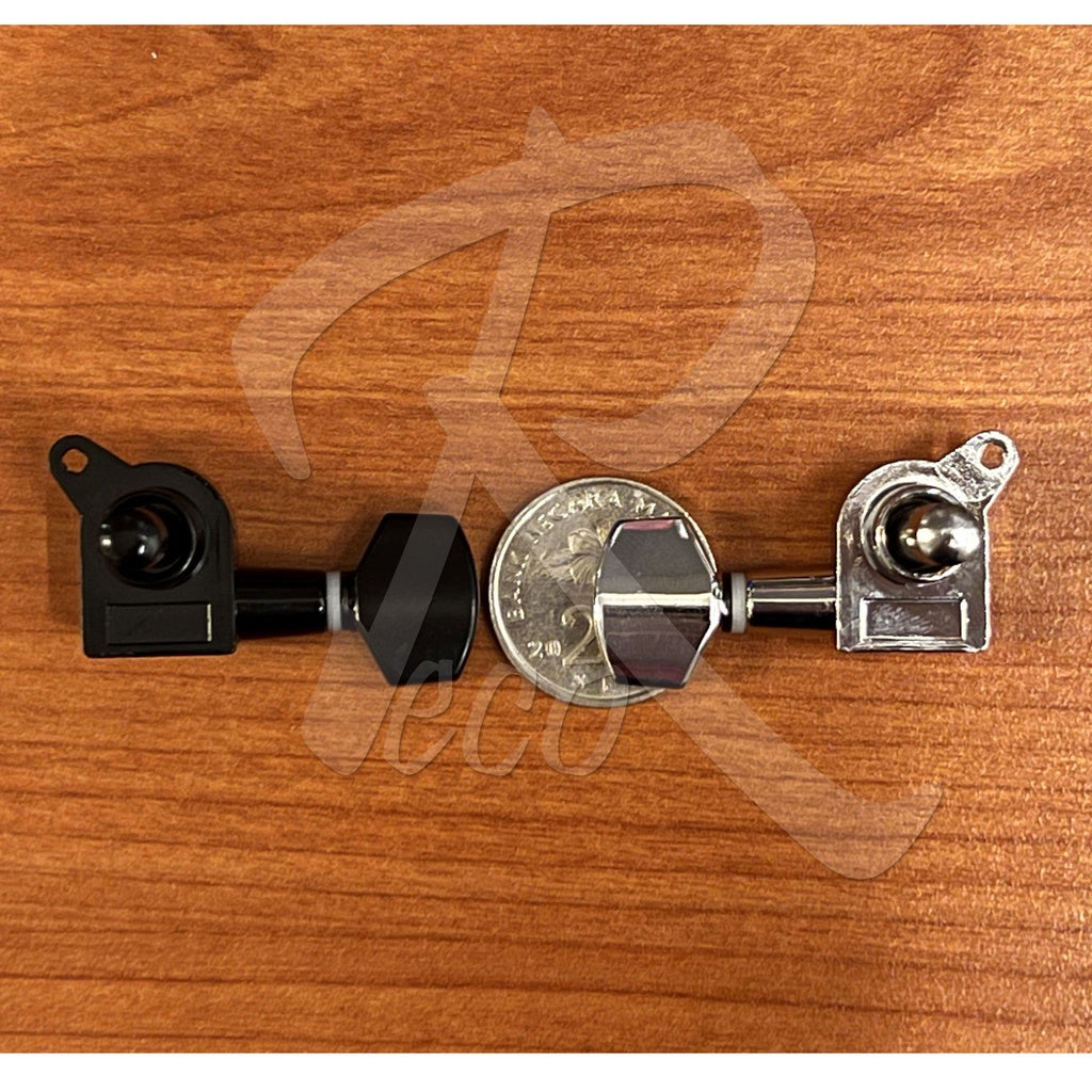 RM Acoustic Electric Guitar SINGLE Machine Head Tuning Peg (Black / Chrome / Gold) - Reco Music Malaysia