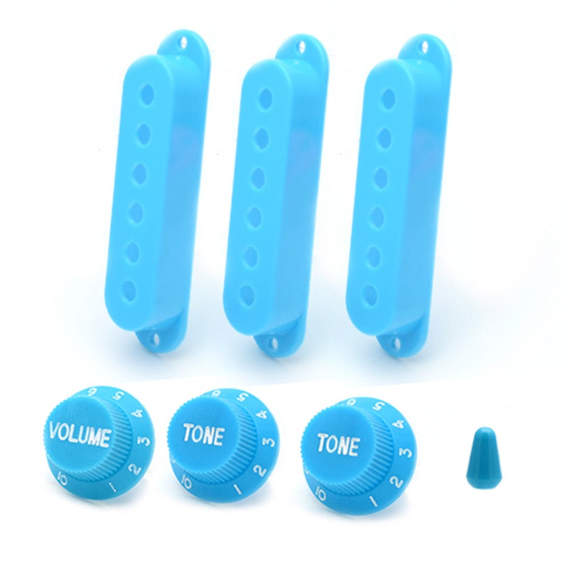 RM GM5320 Electric Guitar SSS Plastic Pickup Cover with Knob and Switch Tip 48mm 50mm 52mm
