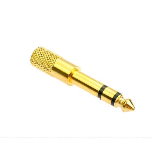 【2PCS】Gold Plated 6.5mm to 3.5mm Jack Converter Plug Stereo Audio Adapter (2 pcs) - Reco Music Malaysia