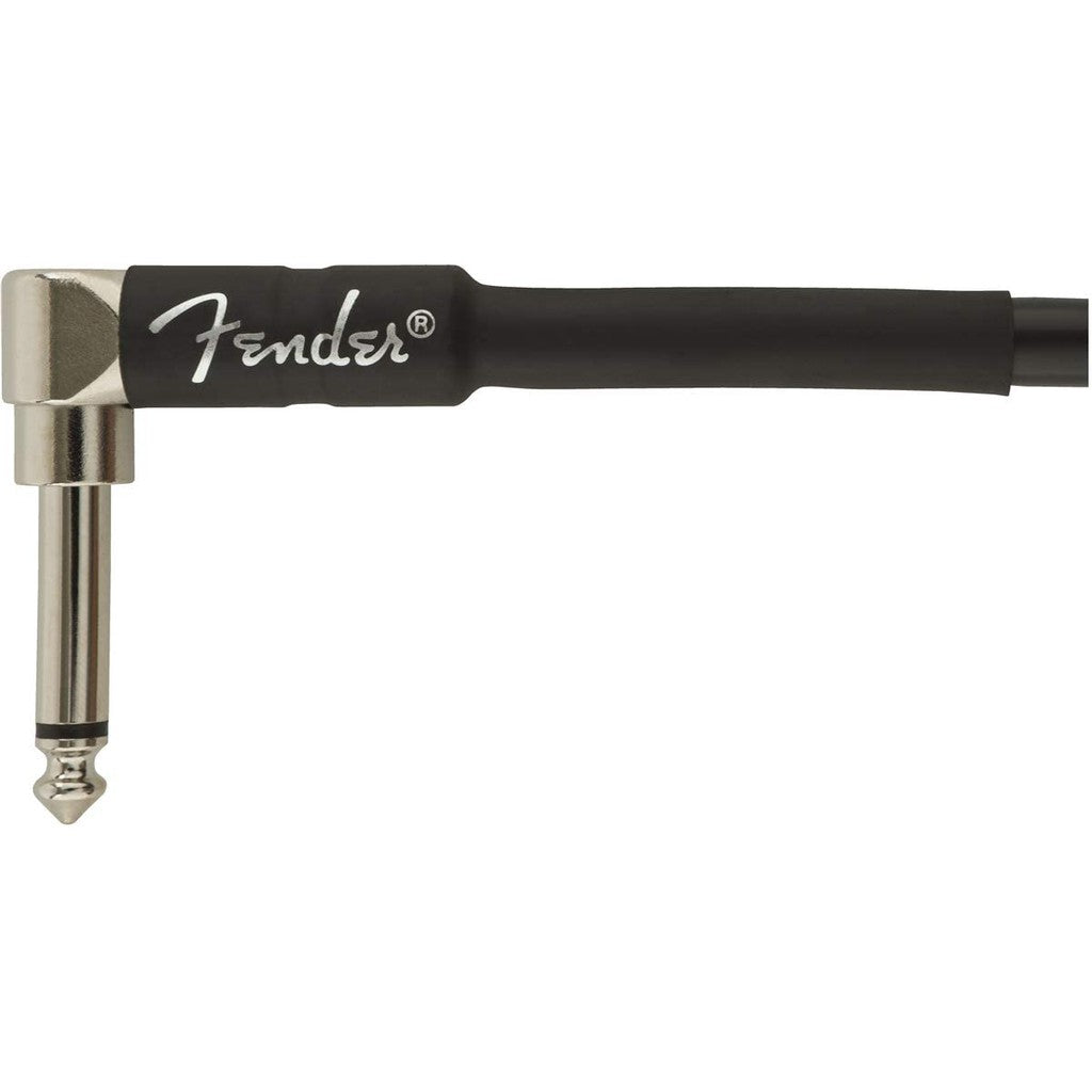 Fender Professional 099-0820-019 Series Angled 18.6Feet (5.5 Metre) Instrument Cable Black - Reco Music Malaysia