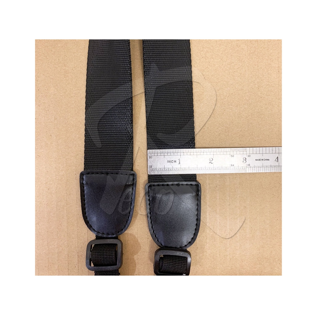 RM UK168 Adjustable Ukulele Shoulder Strap Simple Black Sling With Hook - Reco Music Malaysia