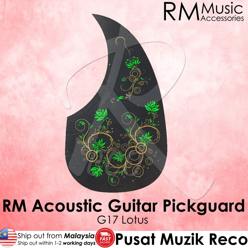 RM G17 Acoustic Guitar Pickguard, Lotus - Reco Music Malaysia