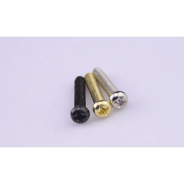 【6pcs】 RM Electric Guitar Single Coil Pickups Height Adjusting Screws with Spring (Black / Chrome / Gold) - Reco Music Malaysia