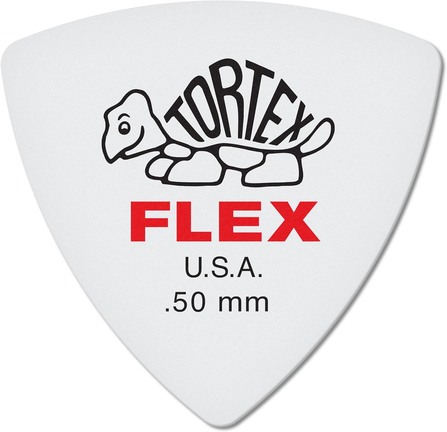 Jim Dunlop 456R050 0.50mm Tortex FLEX Triangle Guitar Pick (5-Pack)