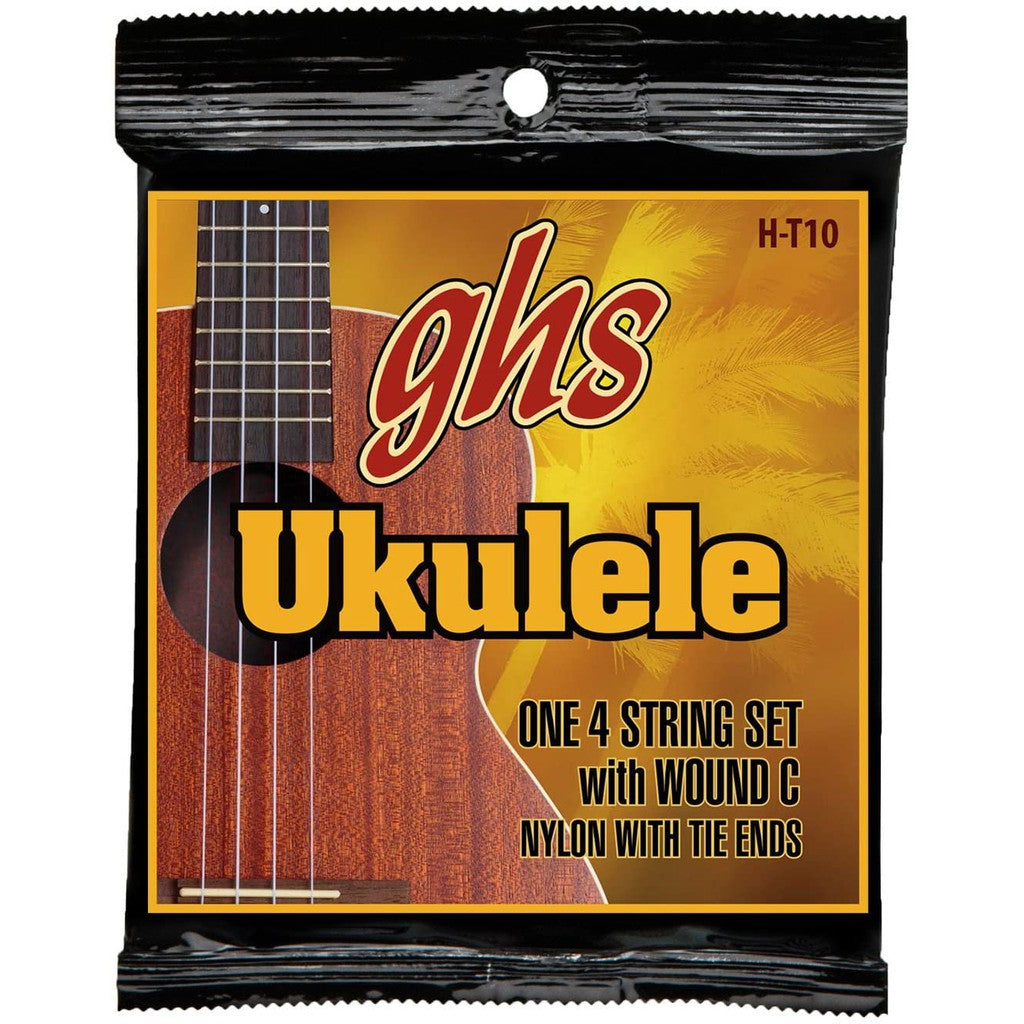 GHS H-T10 Tenor Ukulele String SET Black Nylon with Wound C - Reco Music Malaysia