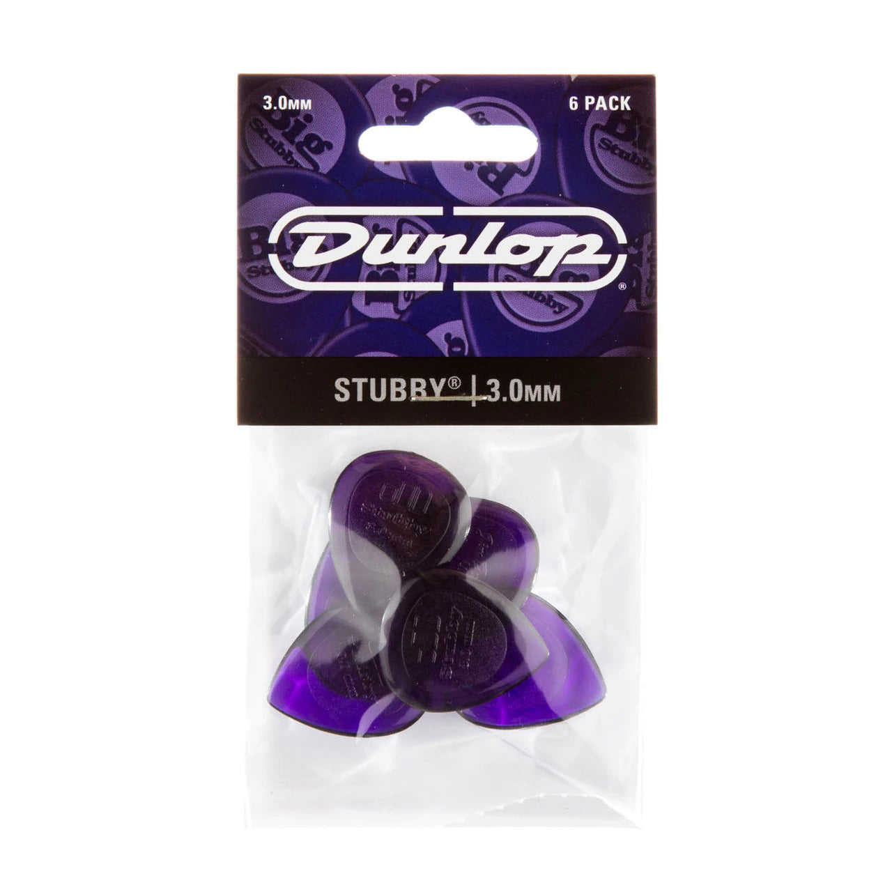 Jim Dunlop 474P300 Stubby Jazz 3.0mm Guitar Picks Player Pack - Reco Music Malaysia