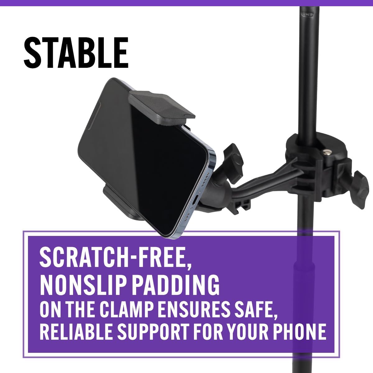 On Stage TCM500 Smartphone Holder Smart Phone Mic Stand Holder Pemegang Phone Music Stand