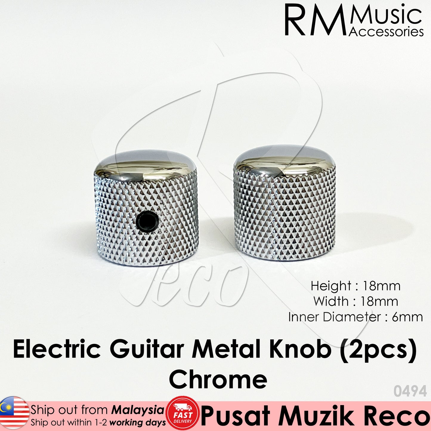 RM HQ Electric Guitar Metal Knob Volume Tone Control Knob
