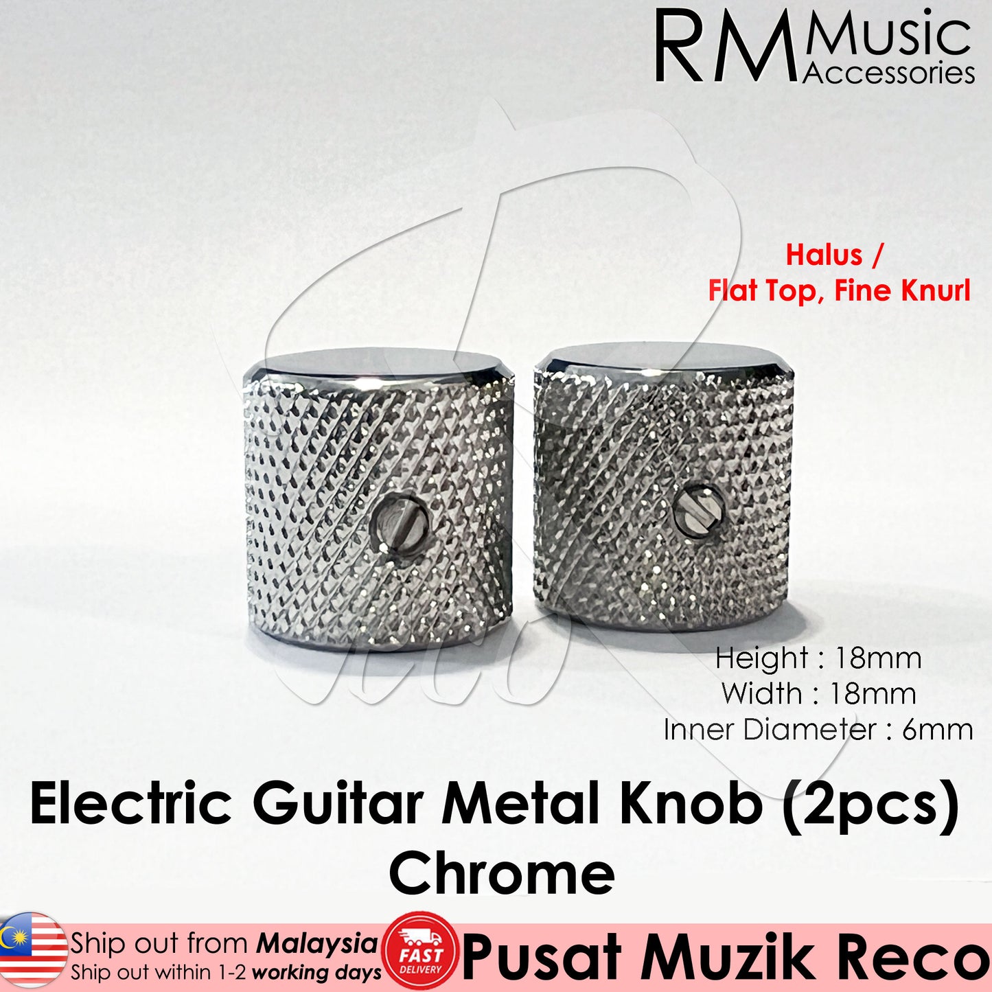 RM HQ Electric Guitar Metal Knob Volume Tone Control Knob