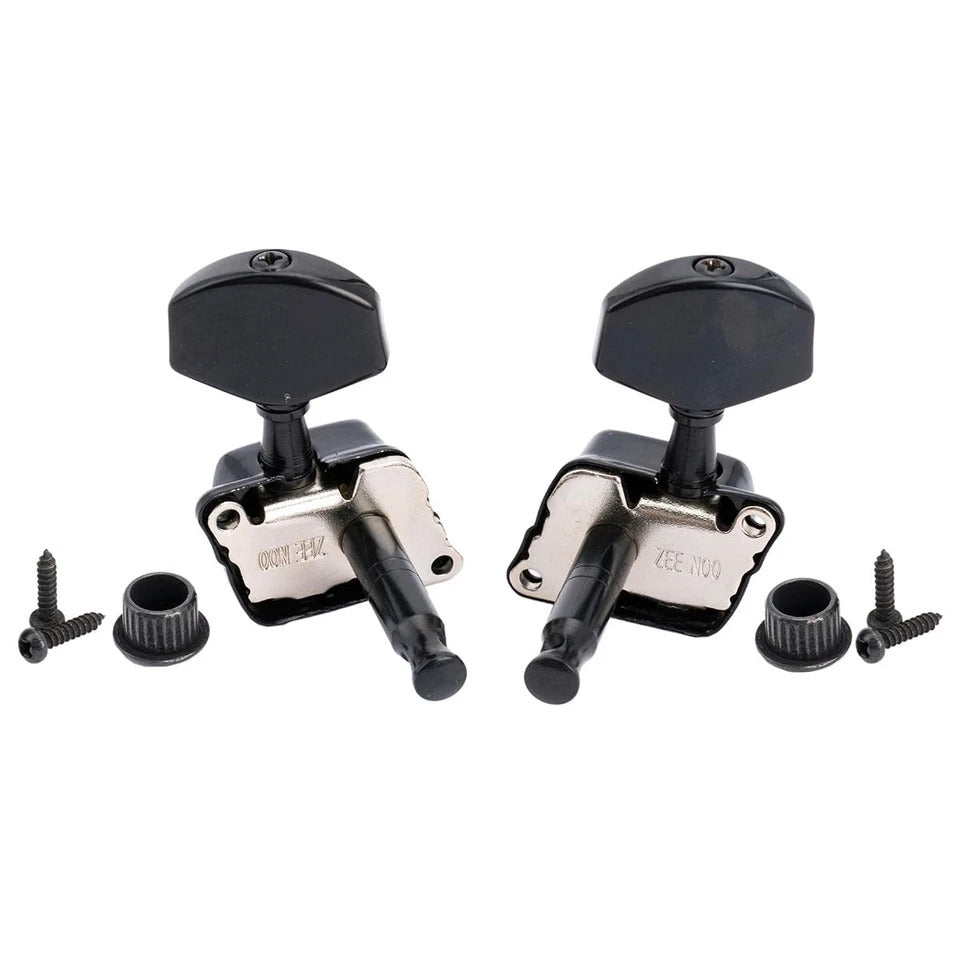 RM HQ Semi Diecast Semi Closed Acoustic Electric Guitar Machine Head SET 3R3L Guitar Tuner Pegs 3L3R