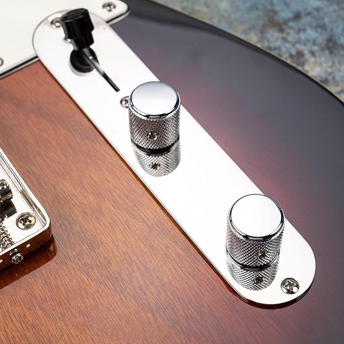 RM HQ Electric Guitar Aluminum Flat Top Knob Volume Tone Control Knob Fender Mexico Player Tele Style - Reco Music Malaysia