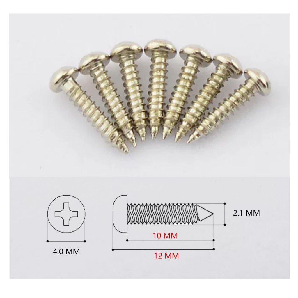RM Guitar Machine Head Replacement Screws, 13-Piece Pack