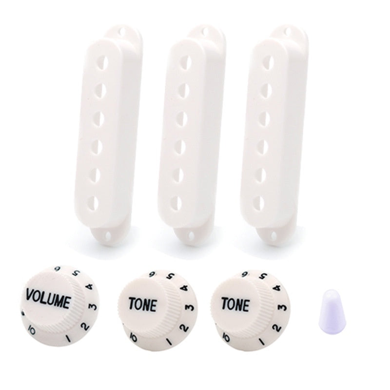 RM GM5320 Electric Guitar SSS Plastic Pickup Cover with Knob and Switch Tip 48mm 50mm 52mm