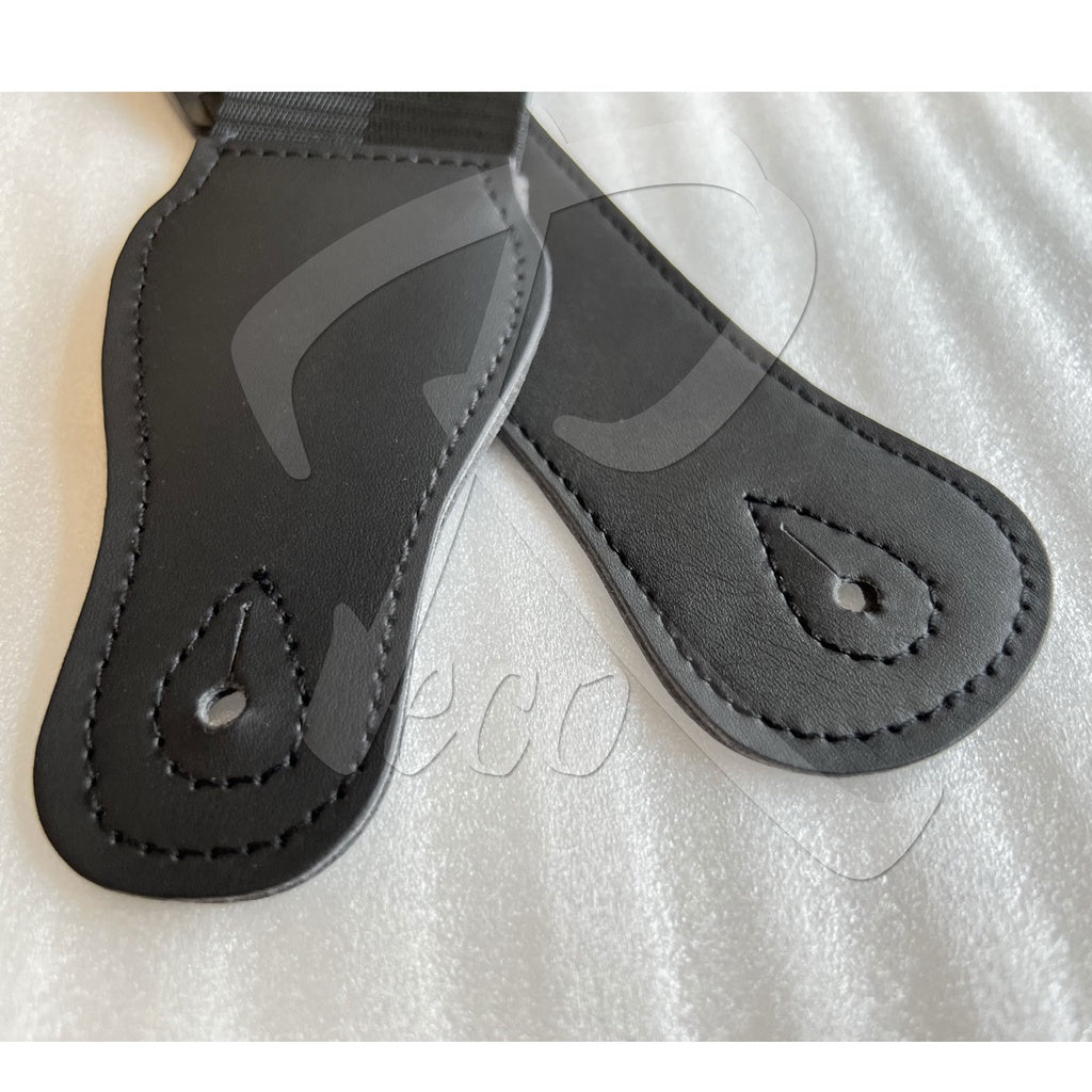 RM Basic Black Acoustic Electric Guitar Strap Seatbelt Material - Reco Music Malaysia