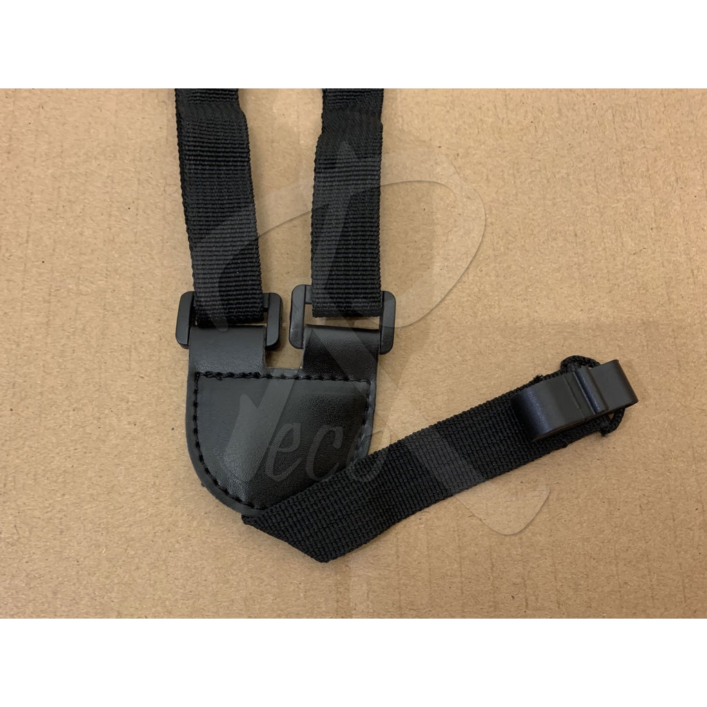RM UK168 Adjustable Ukulele Shoulder Strap Simple Black Sling With Hook - Reco Music Malaysia