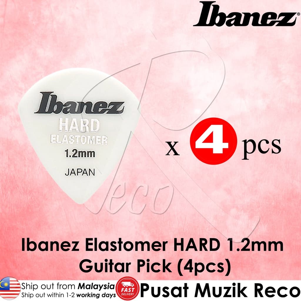 *Ibanez EL18HD12 Elastomer Series Guitar Picks Hard 1.2mm - Reco Music Malaysia