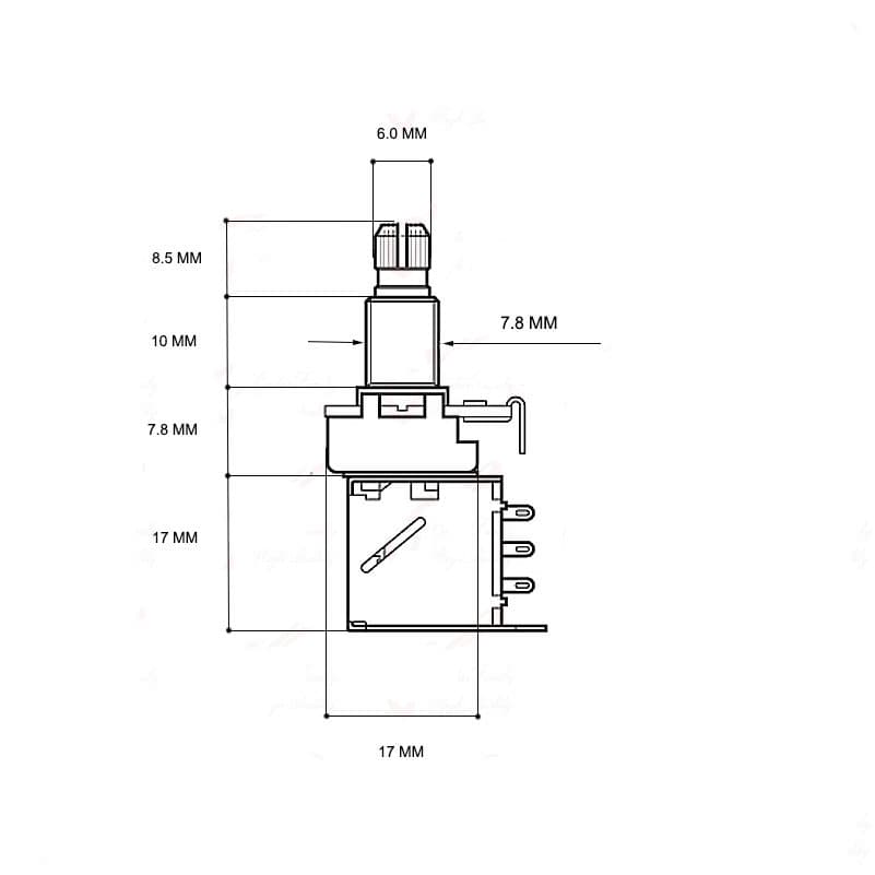 *RM Alpha 500K B500K Guitar Potentiometers | Push Pull Pot - Reco Music Malaysia