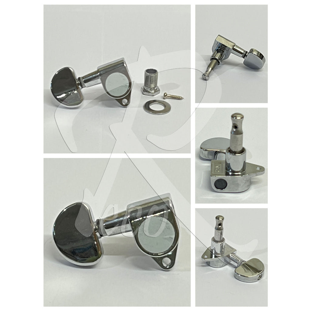 RM GM90-5089 90-Degree Angle Acoustic Electric Guitar Machine Head SET Tuning Peg Tuner 3R3L - Reco Music Malaysia