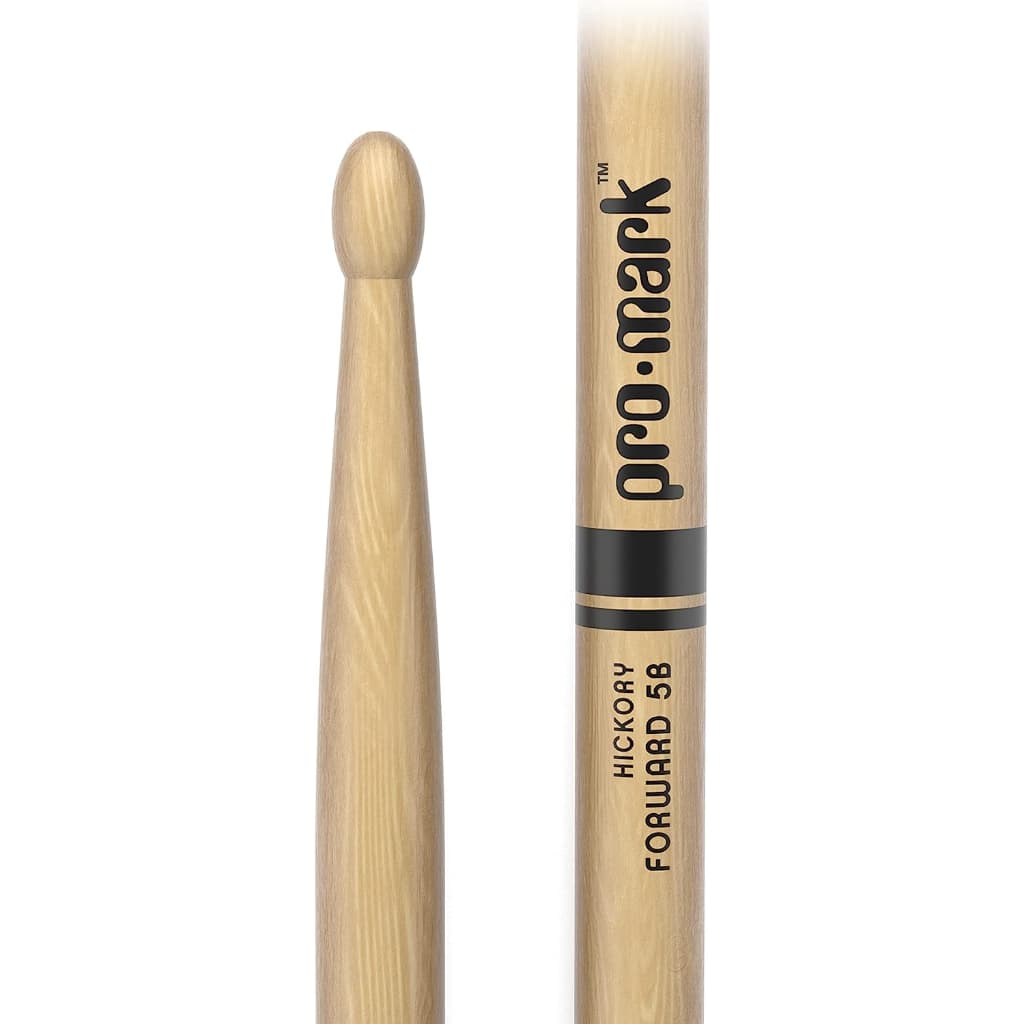 *Promark TX5BW Classic Forward Hickory 5B Drumstick, Teardrop Wood Tip - Reco Music Malaysia