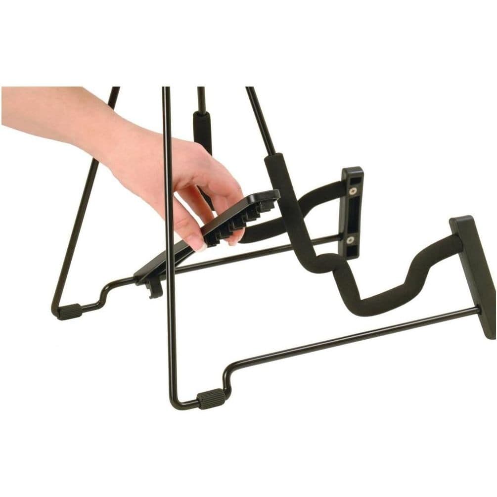 *On Stage GS7655 Wire Folding Guitar Stand, Black - Reco Music Malaysia