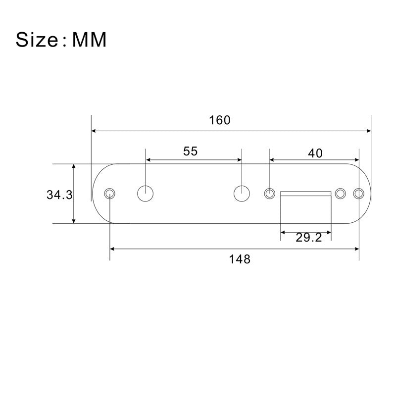 RM GM6763 Telecaster Control Plate Electric Guitar Chrome, Black, Gold - Reco Music Malaysia