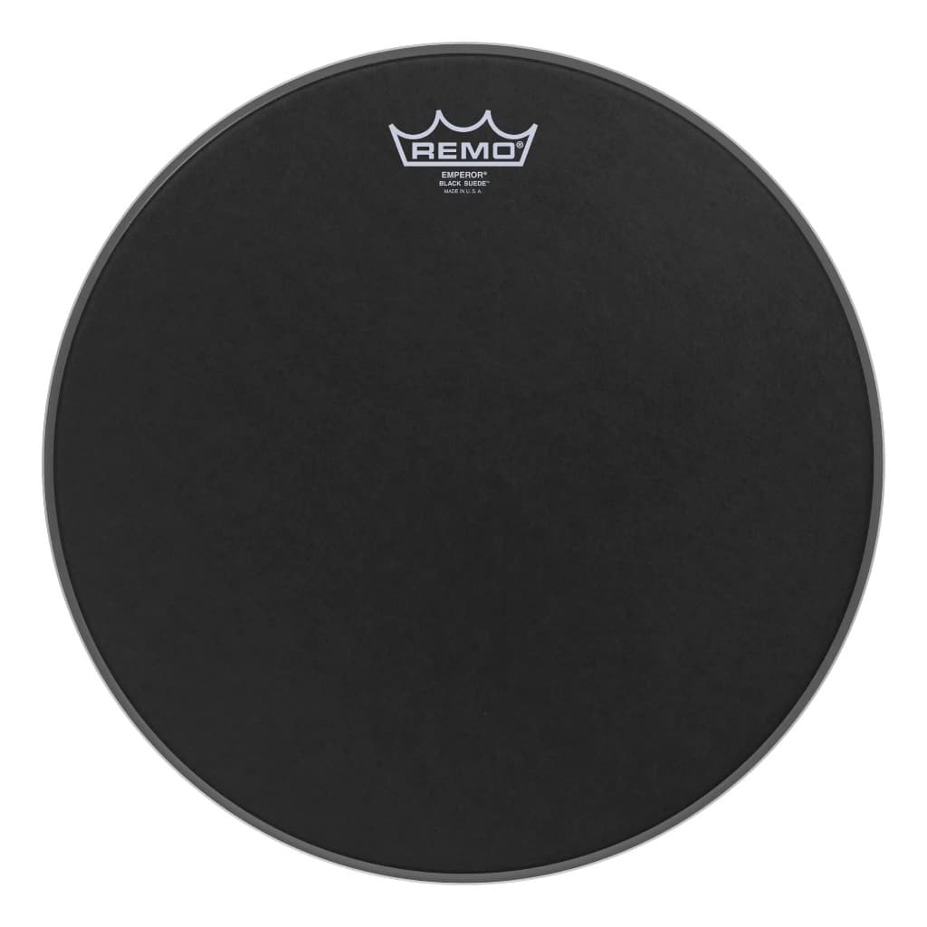 *Remo BE-0814-ES Emperor Black Suede Drumhead, 14" - Reco Music Malaysia