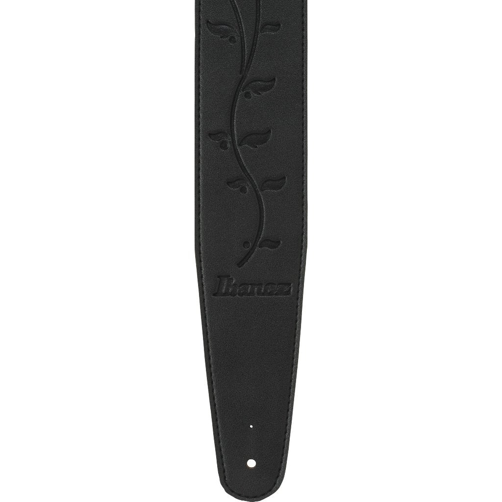 Ibanez GSTL60-BK Synthetic Leather Strap, Black - Reco Music Malaysia