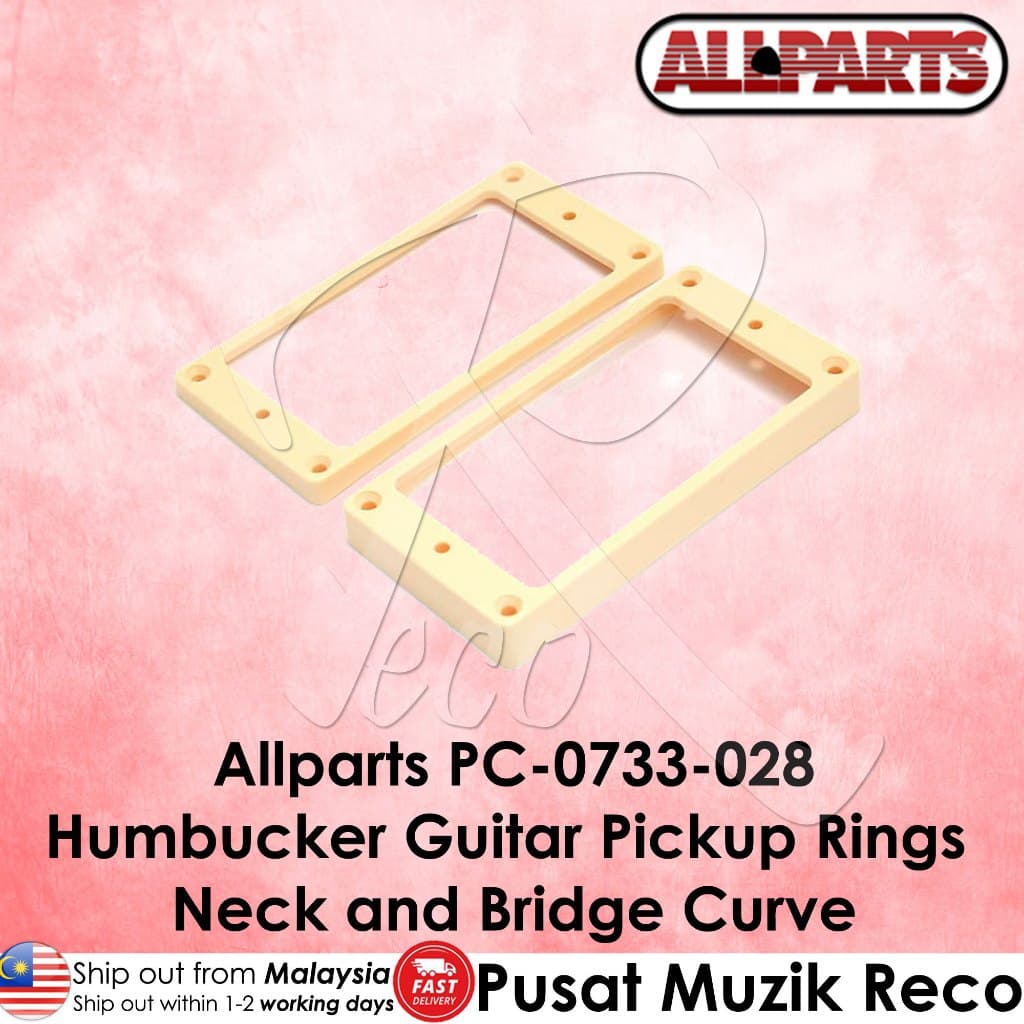 *Allparts PC-0733-028 Cream Humbucking Guitar Pickup Ring Set - Reco Music Malaysia