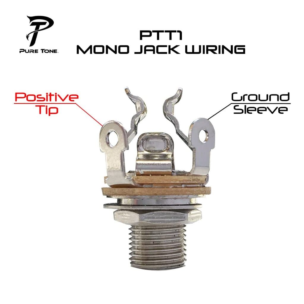*Pure Tone PTT1 Mono Multi-Contact 1/4″ Output Jack, Nickel - Reco Music Malaysia
