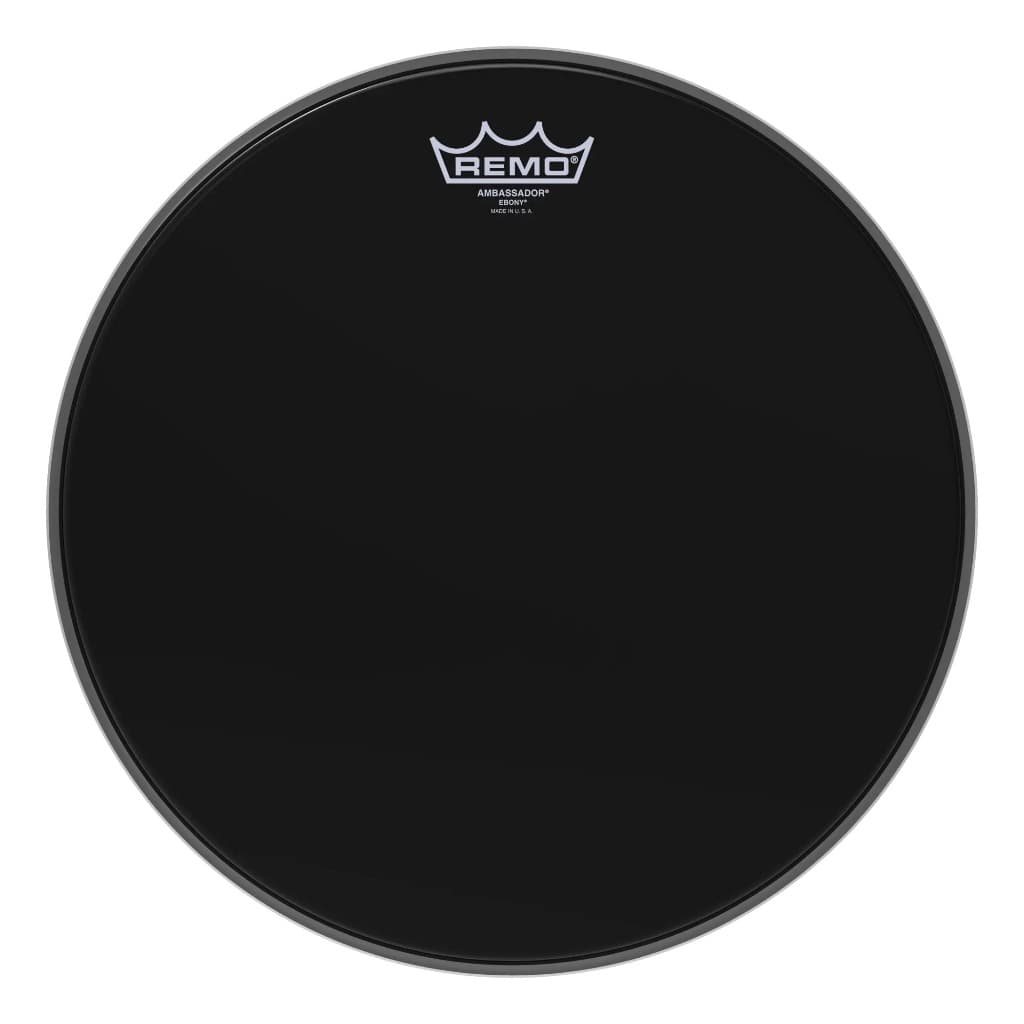 *Remo ES-0014-00 Ambassador Ebony Coated Drum Head, 14-Inch - Reco Music Malaysia