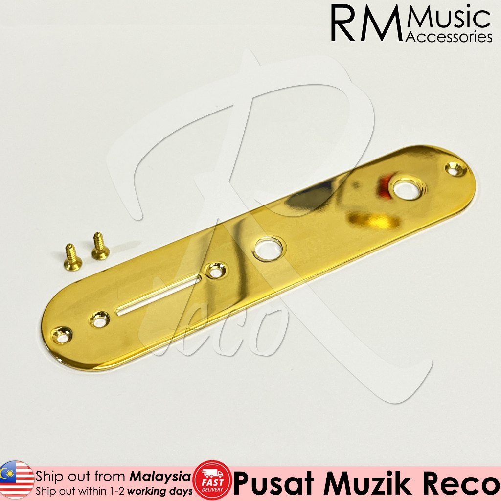 RM GM6763 Telecaster Control Plate Electric Guitar Chrome, Black, Gold