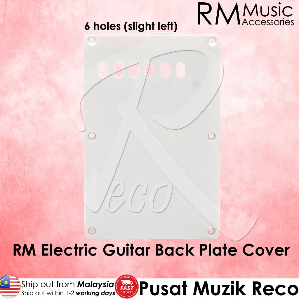 RM RBP5 Electric Guitar 3 Ply Pickguard Tremolo Cavity Back Plate Cover