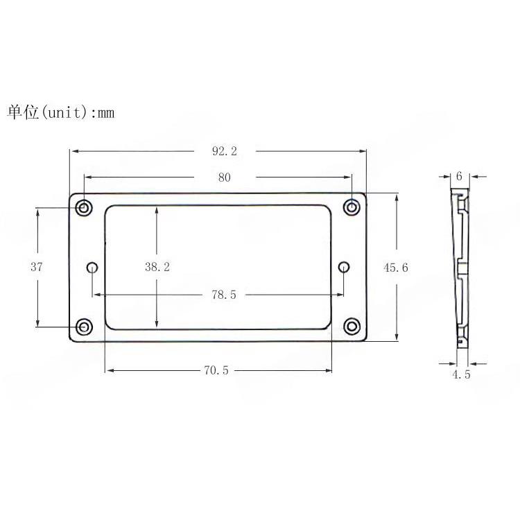 RM 7C-3696 Electric Guitar Humbucker Guitar Pickup Rings Neck and Bridge FLAT SLANTED - Reco Music Malaysia