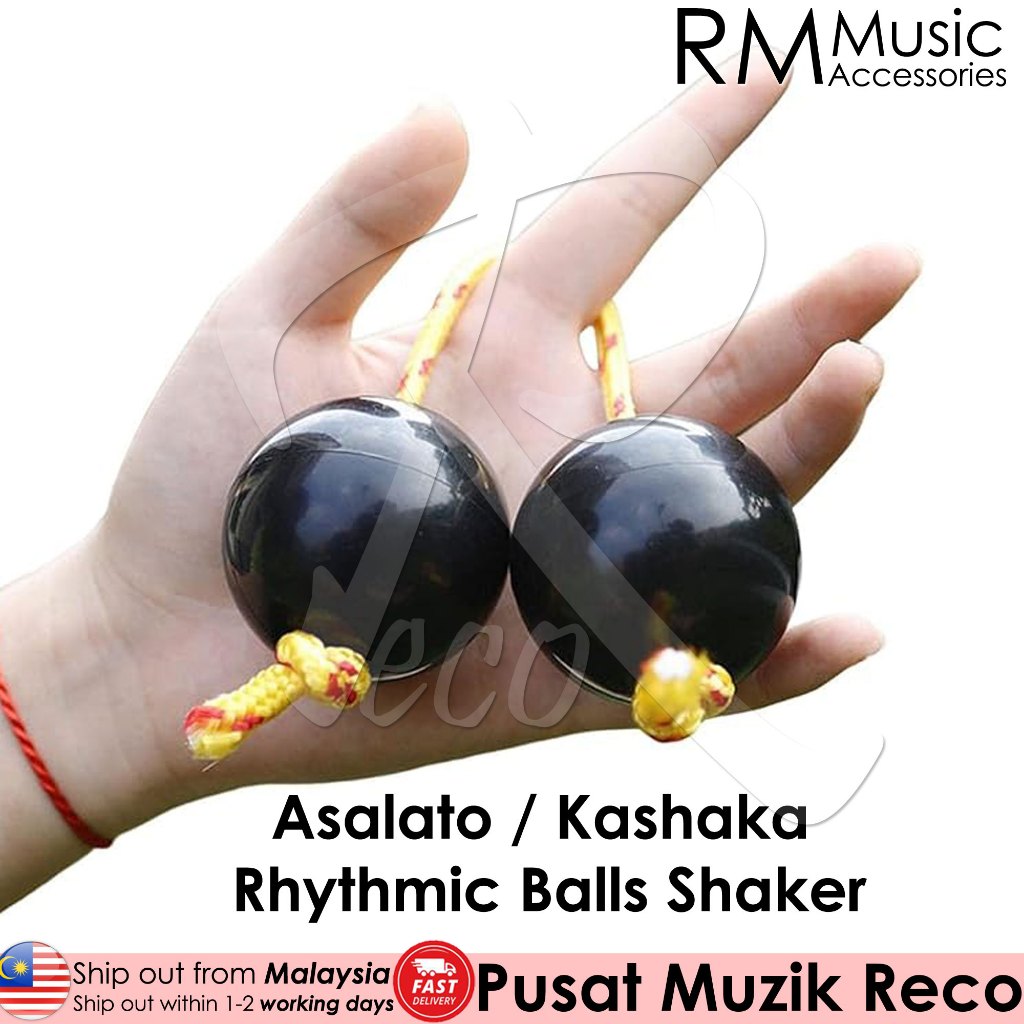 RM Asalato Kashaka Rhythmic Balls Shaker Percussion - Reco Music Malaysia