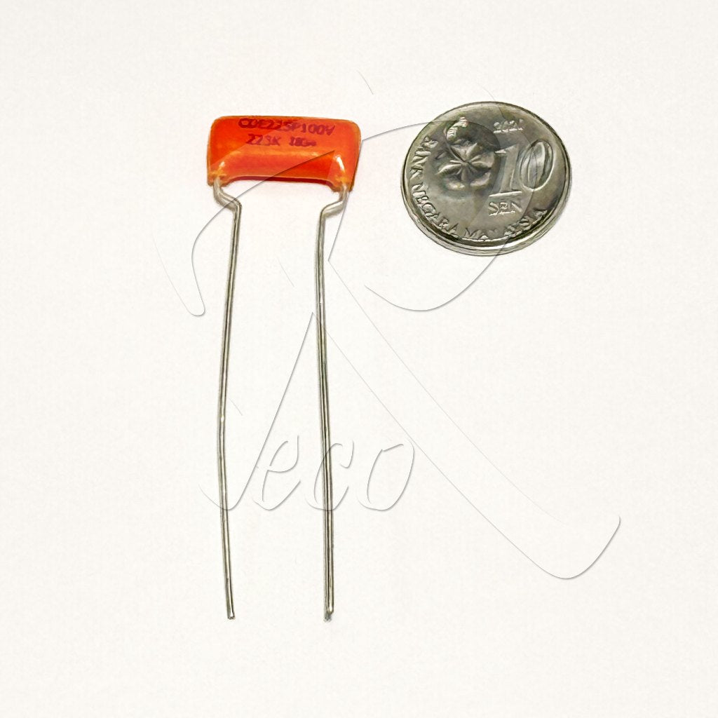 CDE Sprague 223K 0.022UF 100V Guitar Orange Drop Capacitor - Reco Music Malaysia
