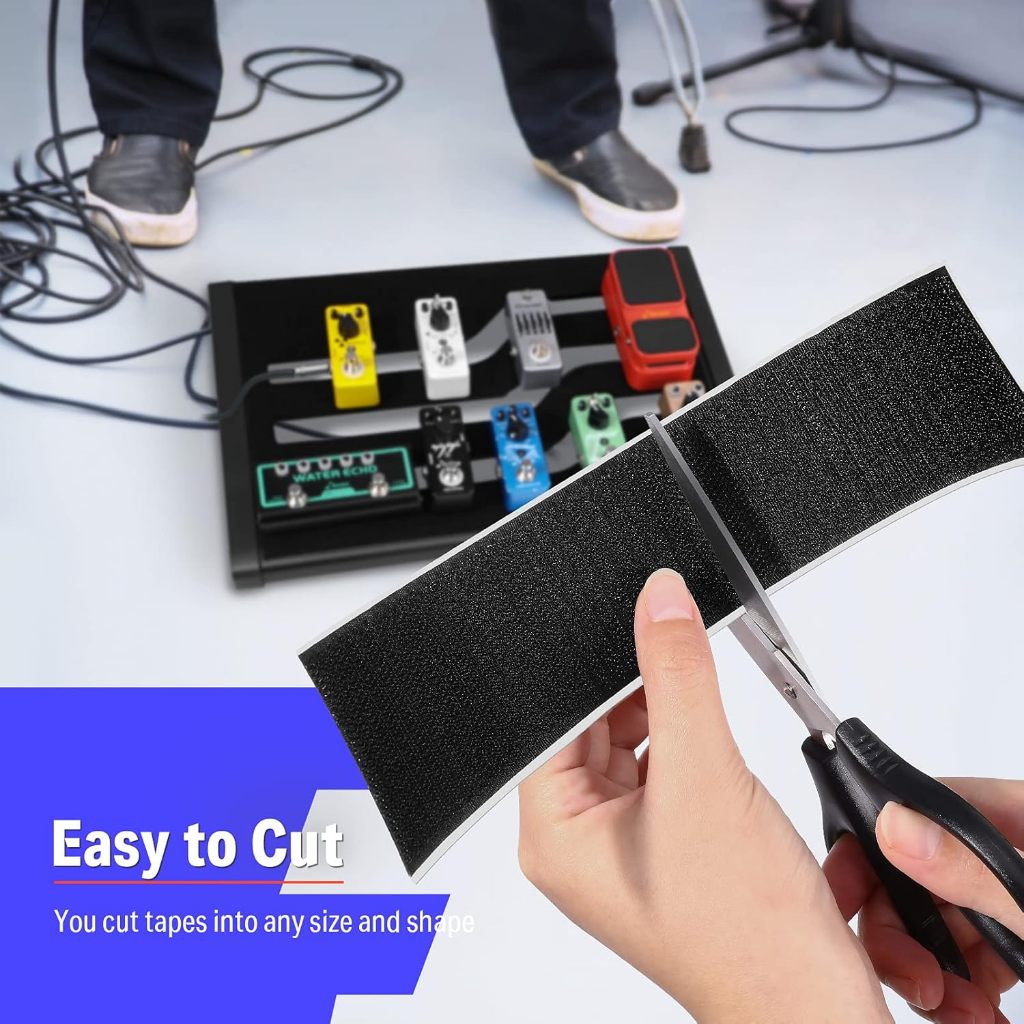2pcs RM Guitar Effects Pedal Board Mounting Tape Hook And Loop Pedalboard 5cmx1M Strong Adhesive - Reco Music Malaysia