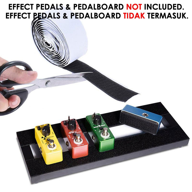 2pcs RM Guitar Effects Pedal Board Mounting Tape Hook And Loop Pedalboard 5cmx1M Strong Adhesive - Reco Music Malaysia