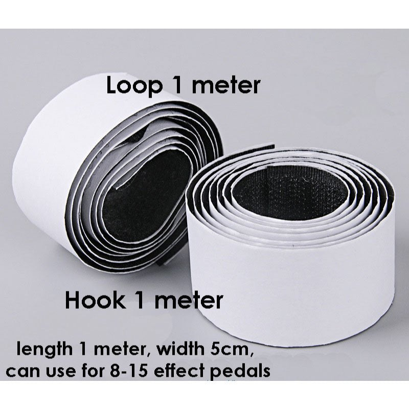 2pcs RM Guitar Effects Pedal Board Mounting Tape Hook And Loop Pedalboard 5cmx1M Strong Adhesive - Reco Music Malaysia