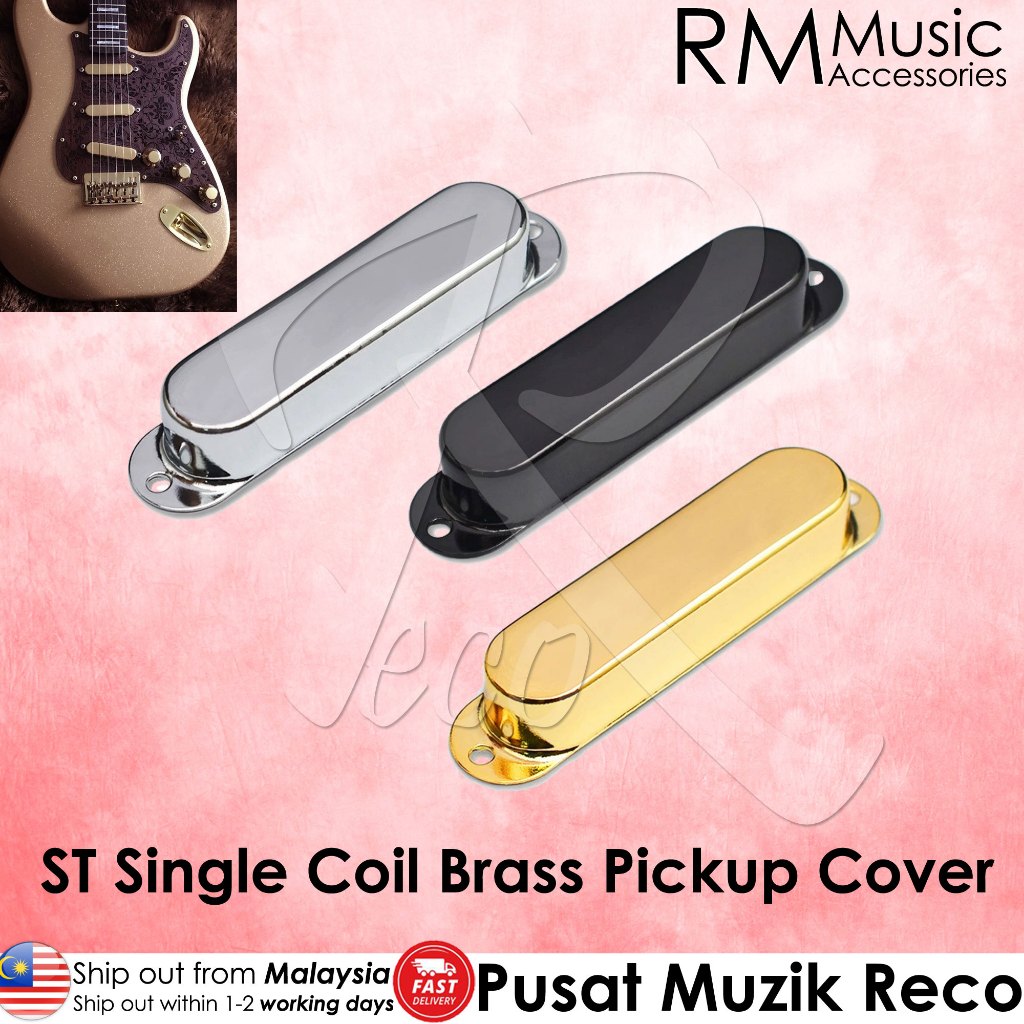 RM GM6884 ST Single Coil Closed Brass Pickup Cover - Reco Music Malaysia