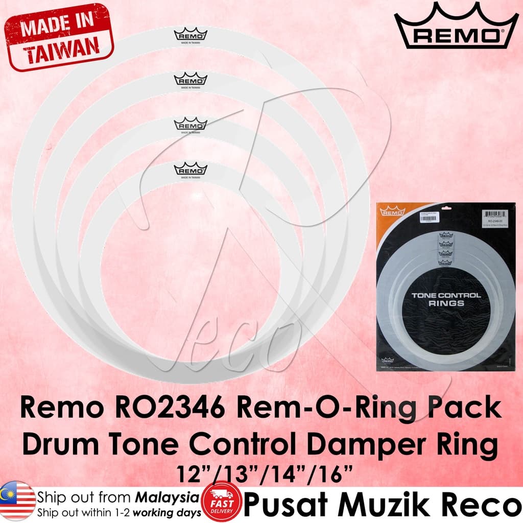 *Remo RO-2346-00 Tone Control Rings - 12", 13", 14", 16" - Reco Music Malaysia