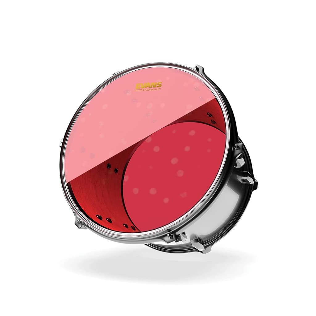 *Evans TT14HR Hydraulic Red CLEAR 14" Drumhead - Reco Music Malaysia