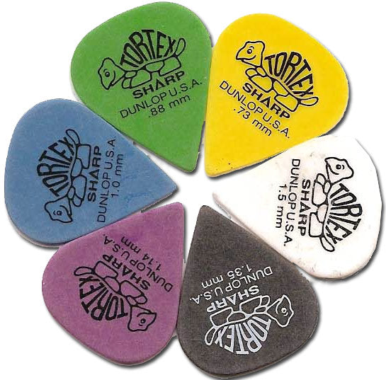 Jim Dunlop Tortex Sharp Guitar Pick - Reco Music Malaysia