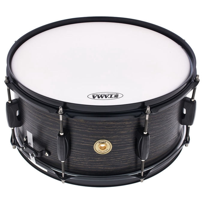 Tama WP1465BK-BOW Woodworks Snare Drum 14inx6.5in Black Oak Wrap - Reco Music Malaysia