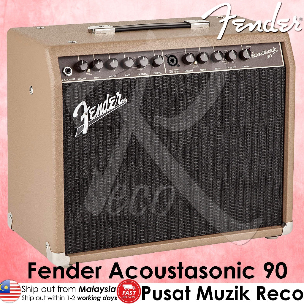 Fender Acoustasonic 90 Acoustic Guitar Combo Amp 90W | Reco Music Malaysia
