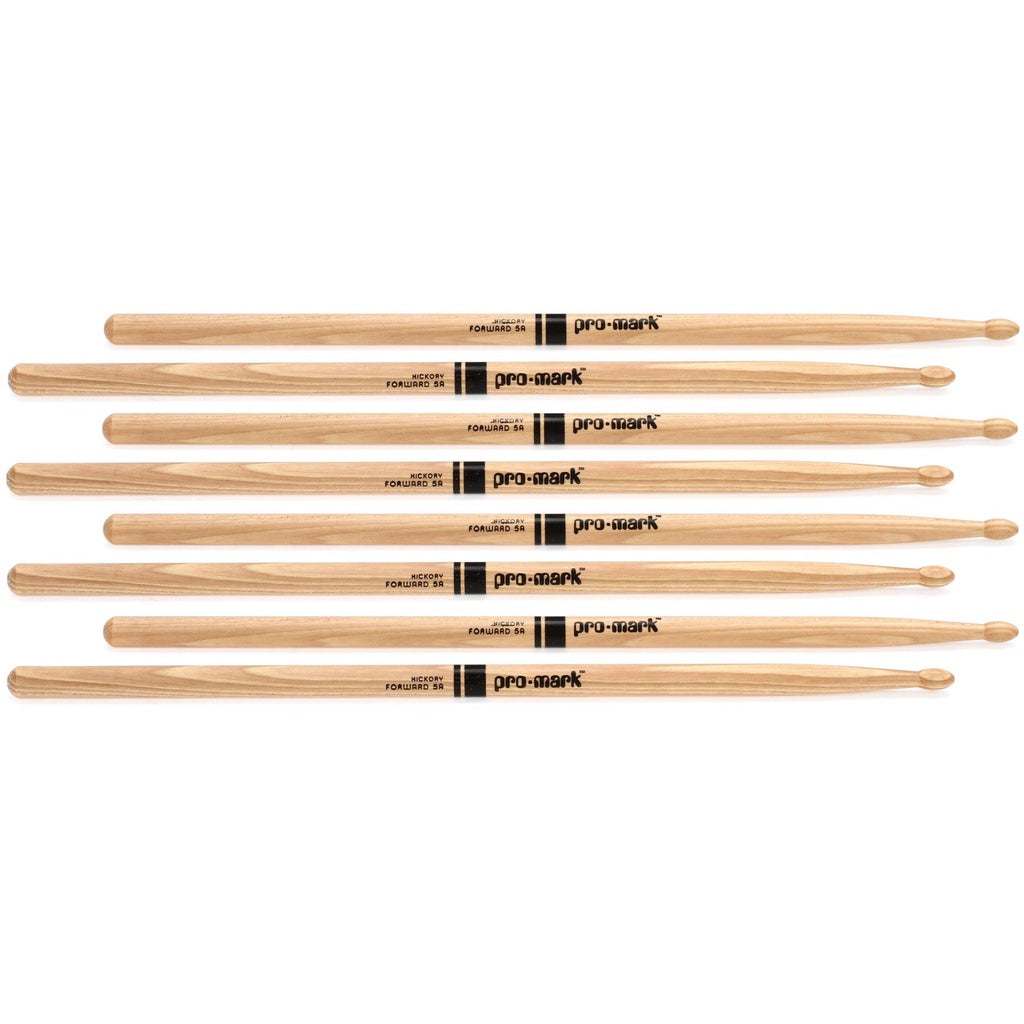 PROMARK TX5AW-4P TX5BW-4P TX7AW-4P Classic Forward 5A 5B 7A Hickory Drumstick 4 PAIRS BUNDLE BONUS PACK - Reco Music Malaysia