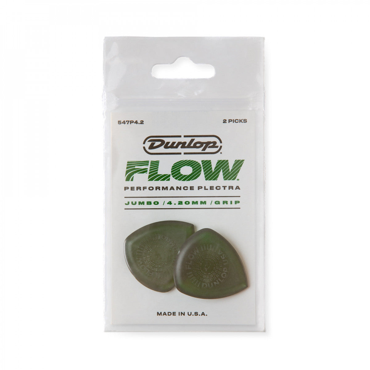 Dunlop 547P4.2 Flow Jumbo Grip Guitar Picks Pack - Reco Music Malaysia