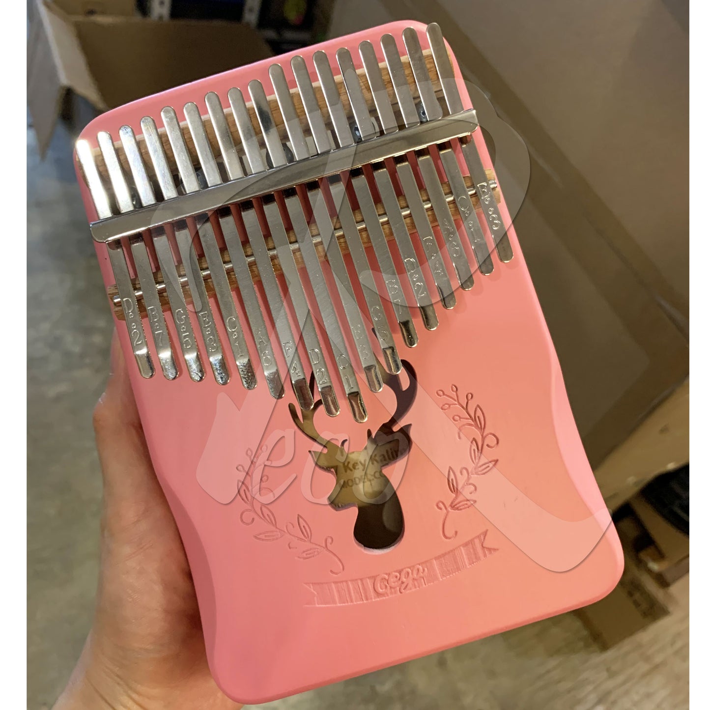 RM 17 keys Pink Kalimba Thumb Piano Finger Piano - Reco Music Malaysia