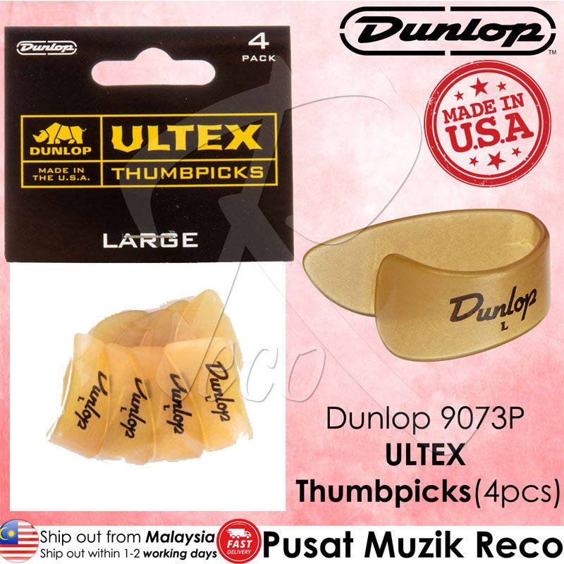 Dunlop 9073P Ultex Guitar Thumbpicks Large - Reco Music Malaysia