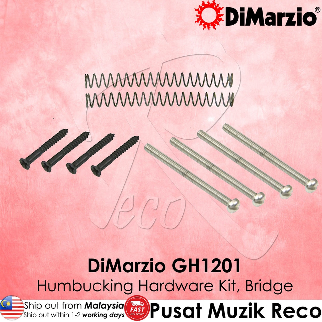 DiMarzio GH1201 Guitar Humbucking Hardware Kit Bridge, Chrome - Reco Music Malaysia