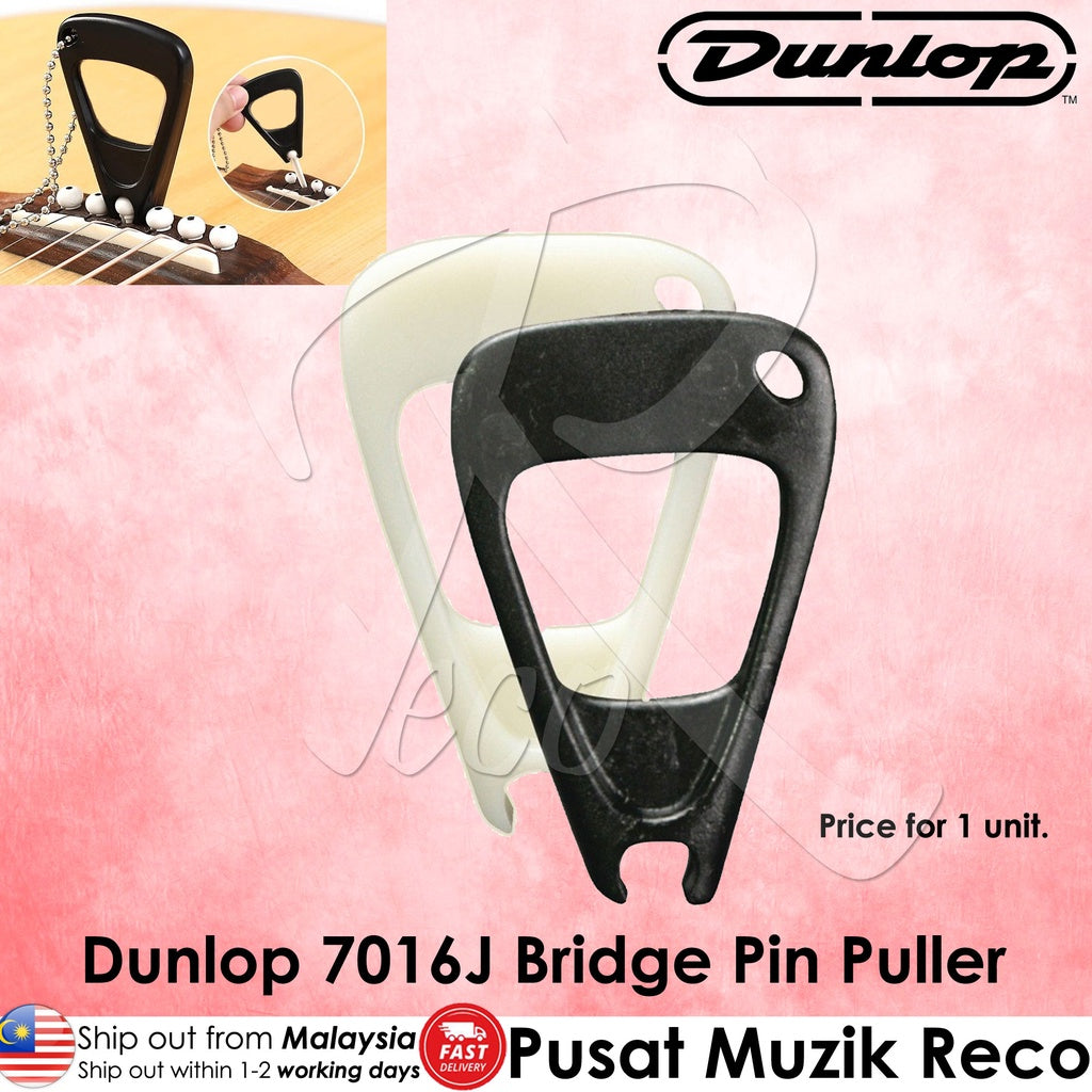 Jim Dunlop 7016J Acoustic Guitar Bridge Pin -Black/White - Reco Music Malaysia